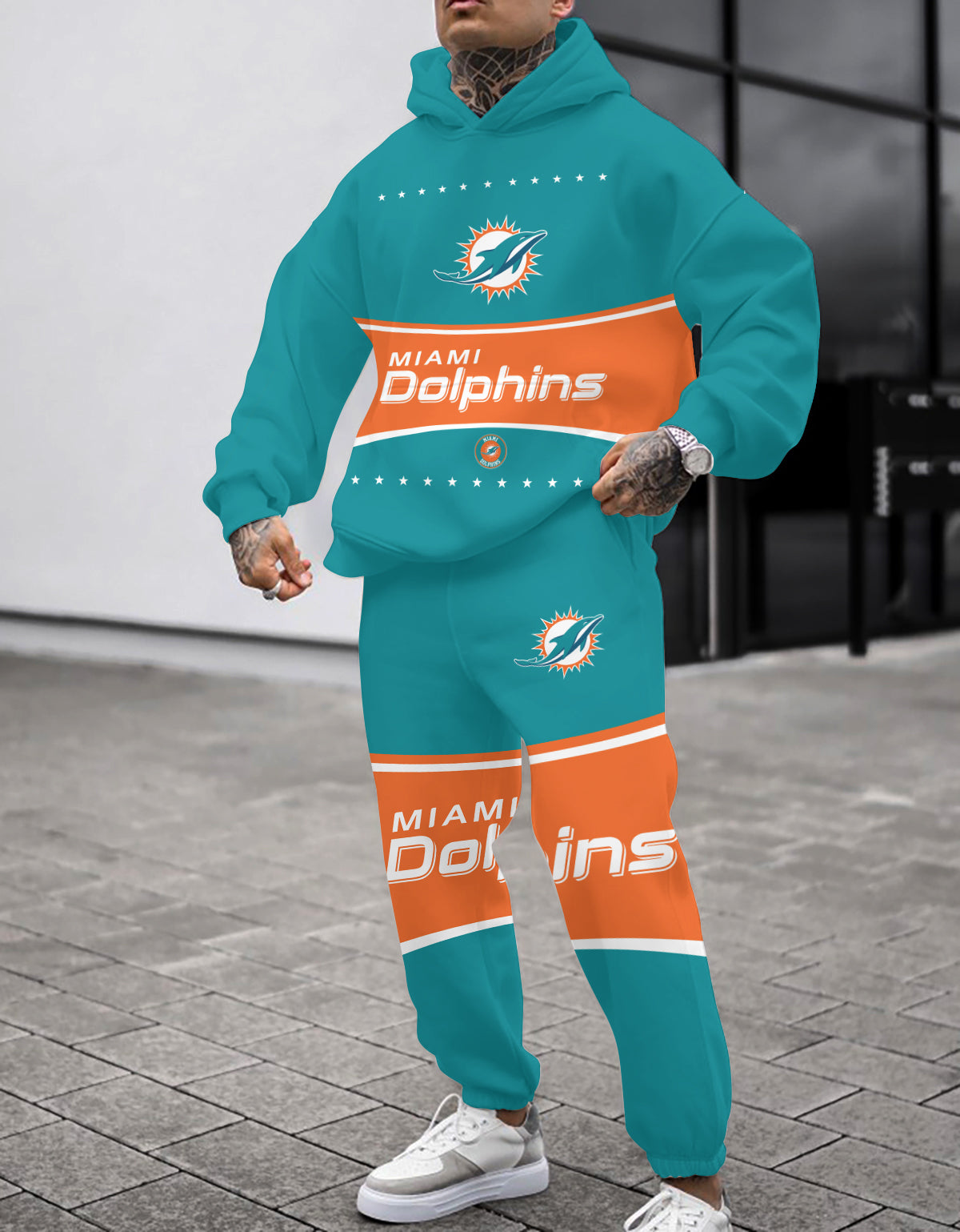 Miami Dolphins  3D Printed Pullover Hoodie And Sweatpant 2pcs Tracksuits