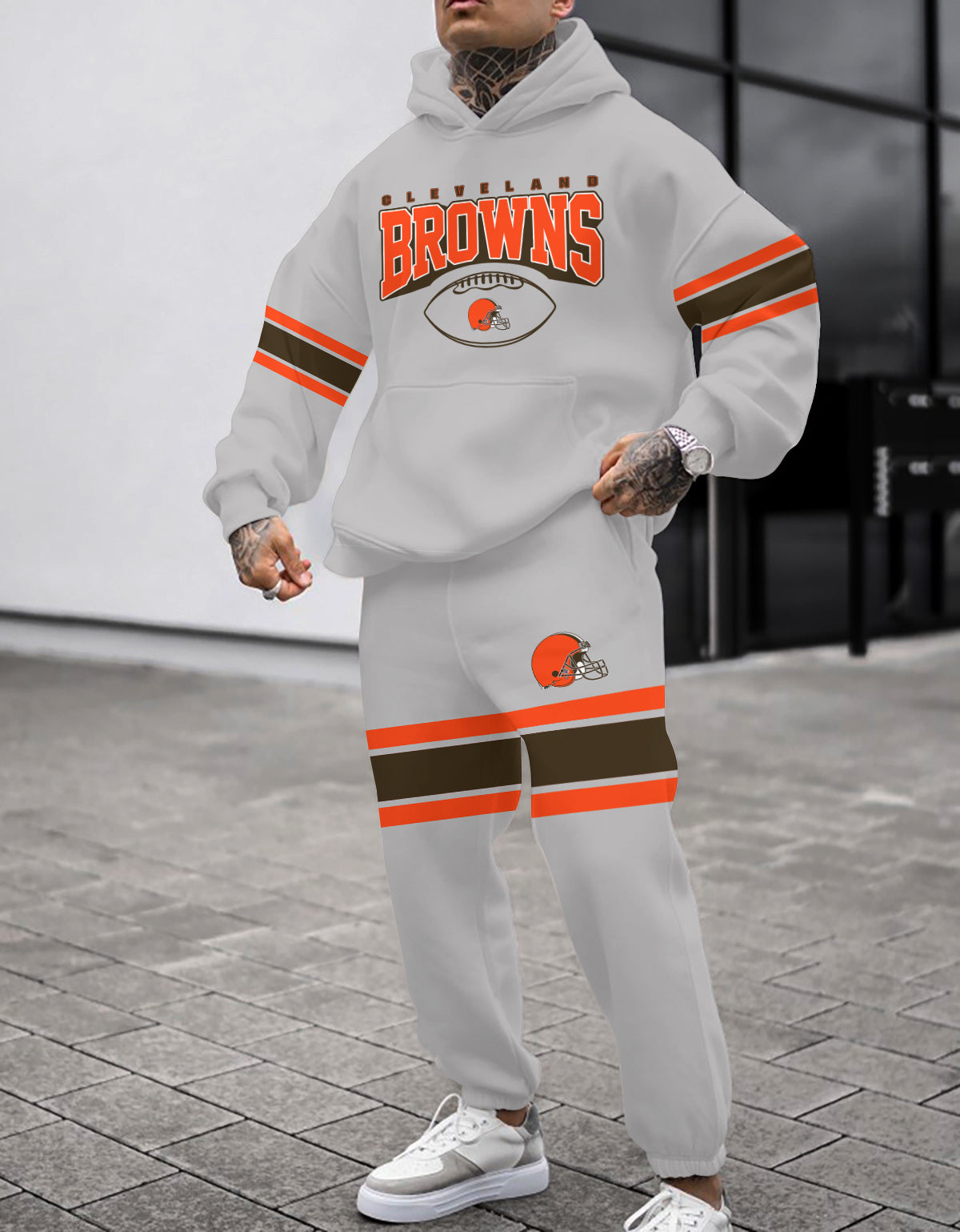 Cleveland Browns 3D Printed Pullover Hoodie And Sweatpant 2pcs Tracksuits