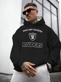 Las Vegas Raiders Printed Hooded Pocket Pullover Hoodie