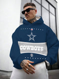 Dallas Cowboys Printed Hooded Pocket Pullover Hoodie
