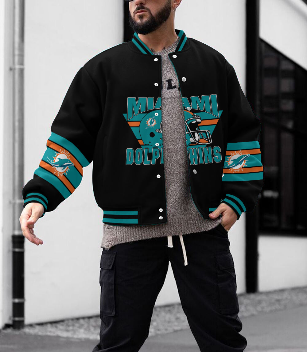 Miami Dolphins  Men's Limited Edition Full-Snap Casual Jacket