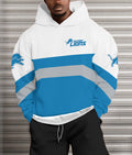 Detroit Lions Printed Hooded Pocket Pullover Hoodie