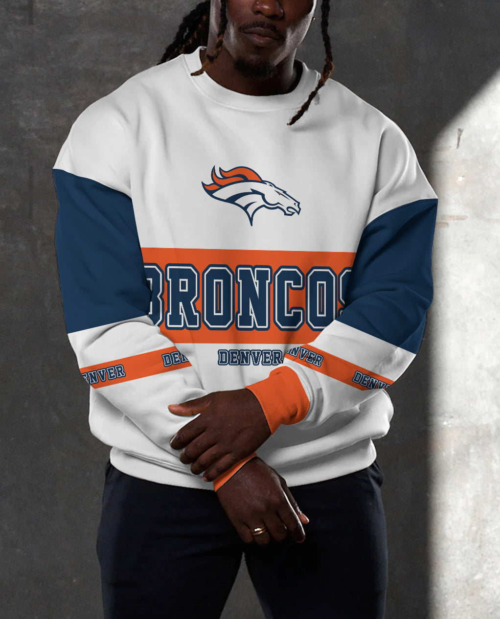 Denver Broncos 3D Limited Edition Crew Neck sweatshirt