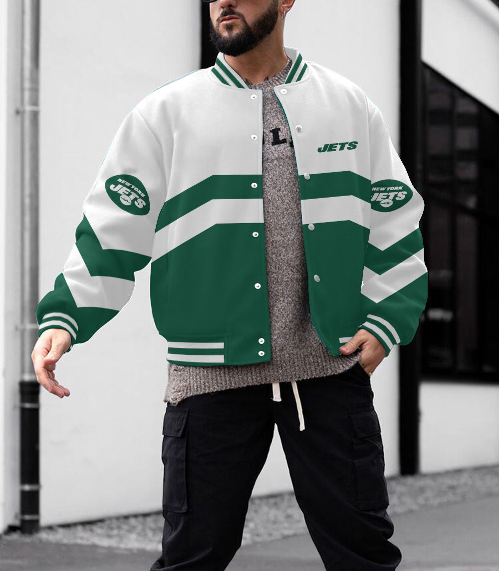 New York Jets Men's Limited Edition Full-Snap Casual Jacket