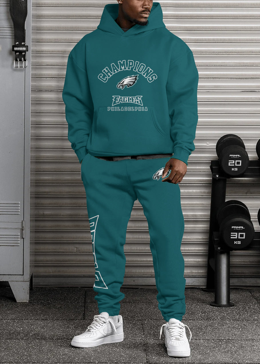 Philadelphia Eagles 3D Printed Pullover Hoodie And Sweatpant 2pcs Tracksuits