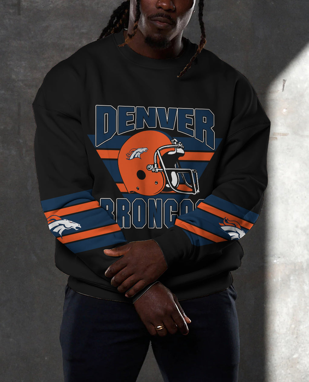Denver Broncos 3D Limited Edition Crew Neck sweatshirt