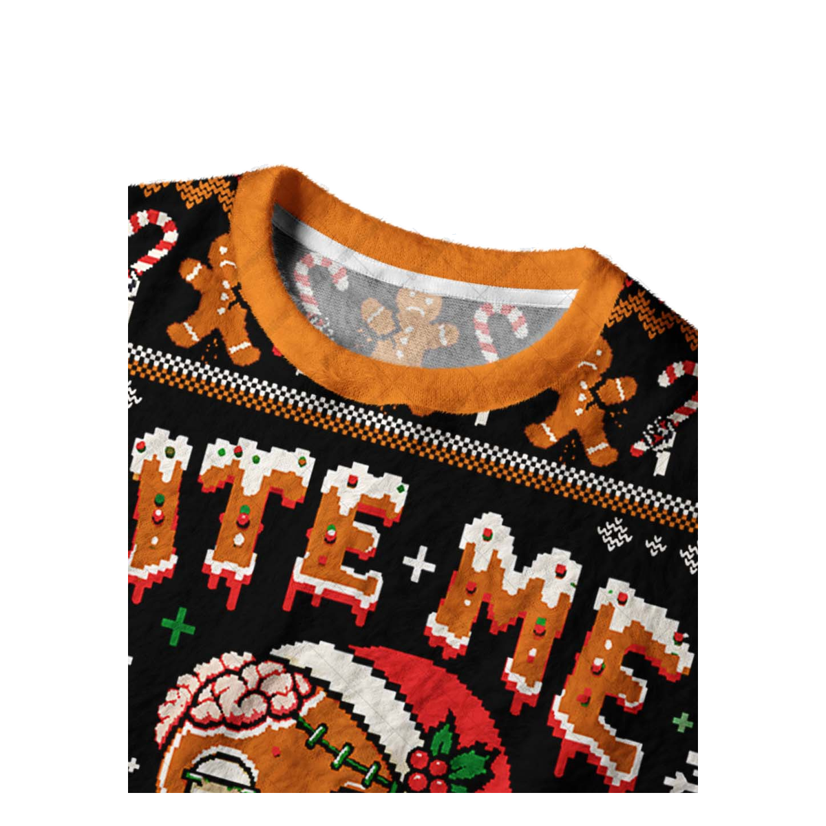 BITE ME UGLY CHRISTMAS SWEATSHIRT — image 3