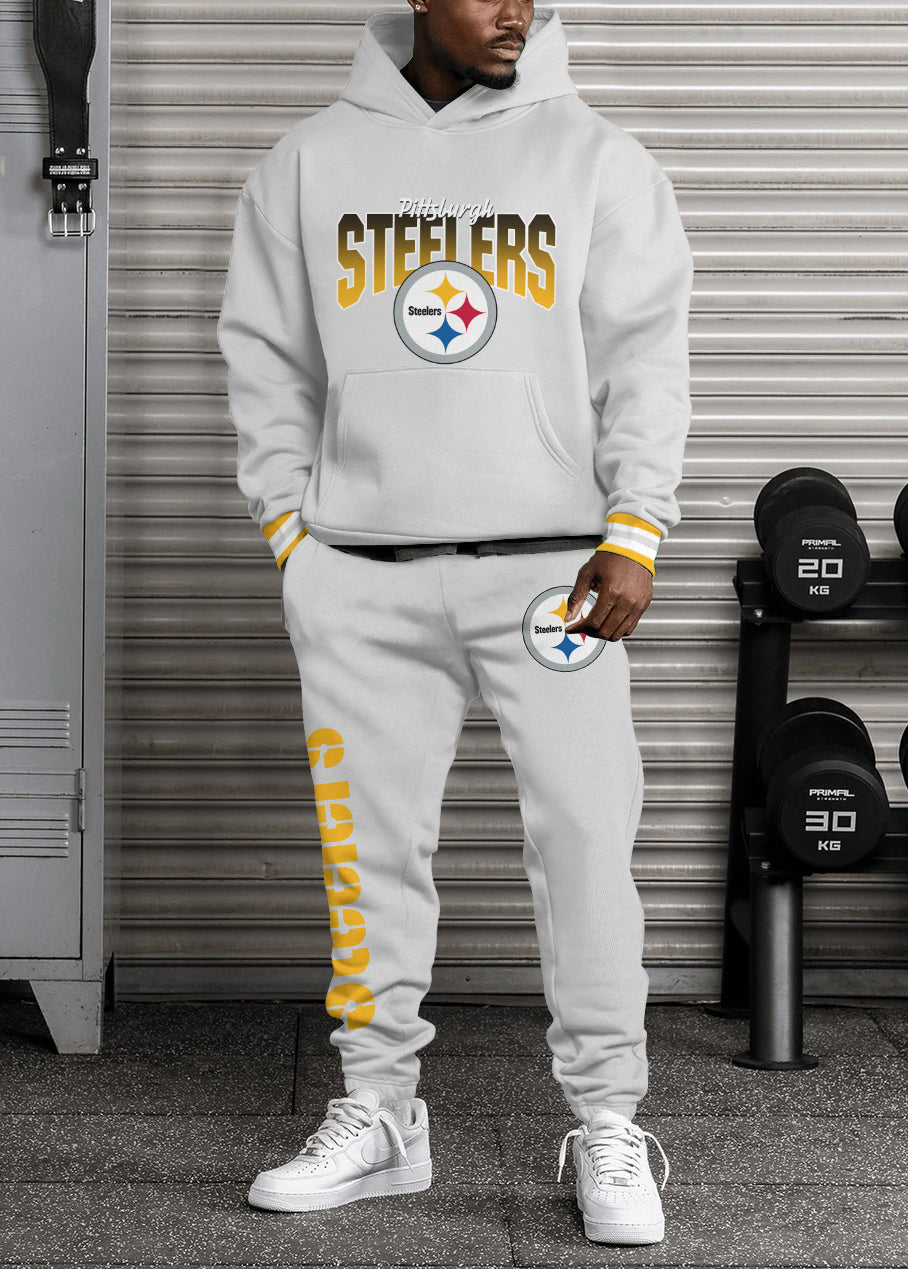 Pittsburgh Steelers 3D Printed Pullover Hoodie And Sweatpant 2pcs Tracksuits