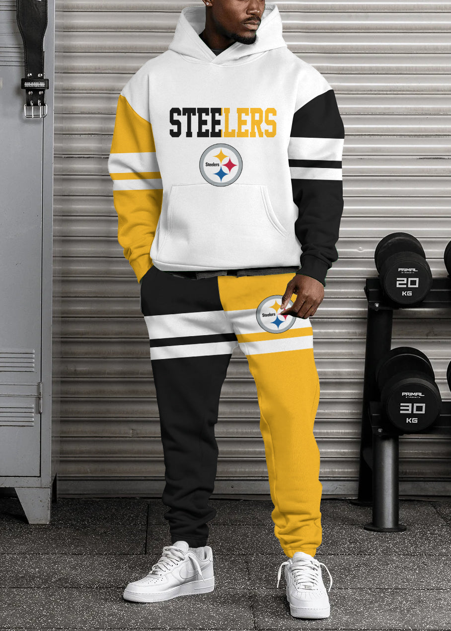 Pittsburgh Steelers 3D Printed Pullover Hoodie And Sweatpant 2pcs Tracksuits