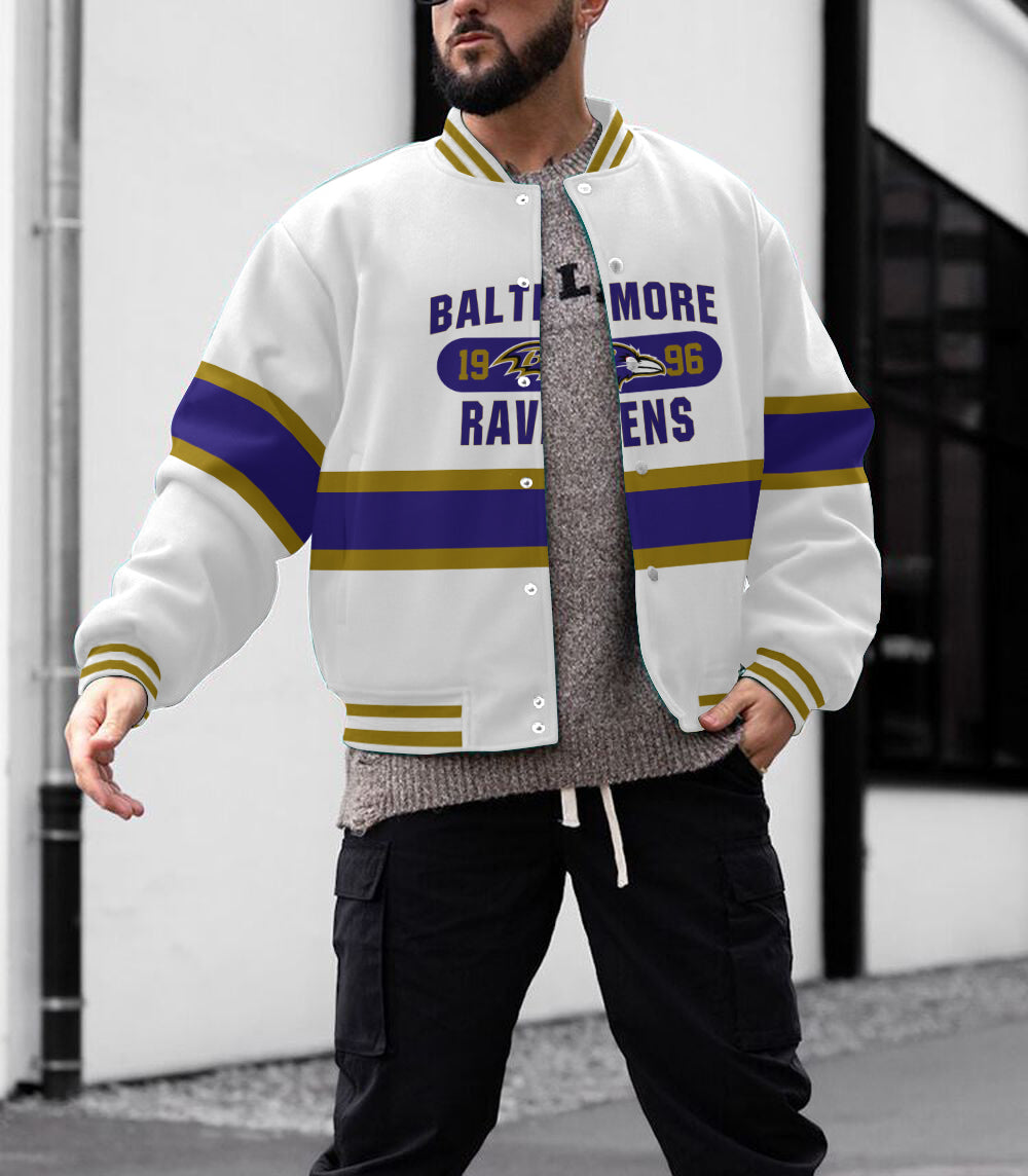 Baltimore Ravens  Men's Limited Edition Full-Snap Casual Jacket