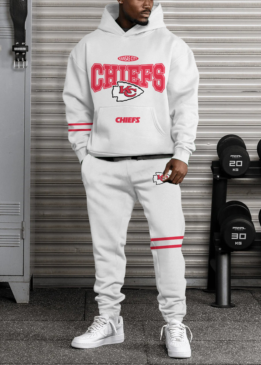 Kansas City Chiefs 3D Printed Pullover Hoodie And Sweatpant 2pcs Tracksuits