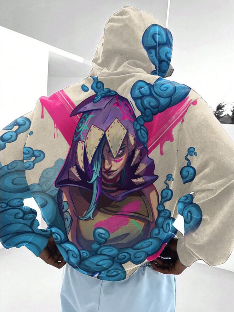 Men's  Printed Hooded Sweatshirt