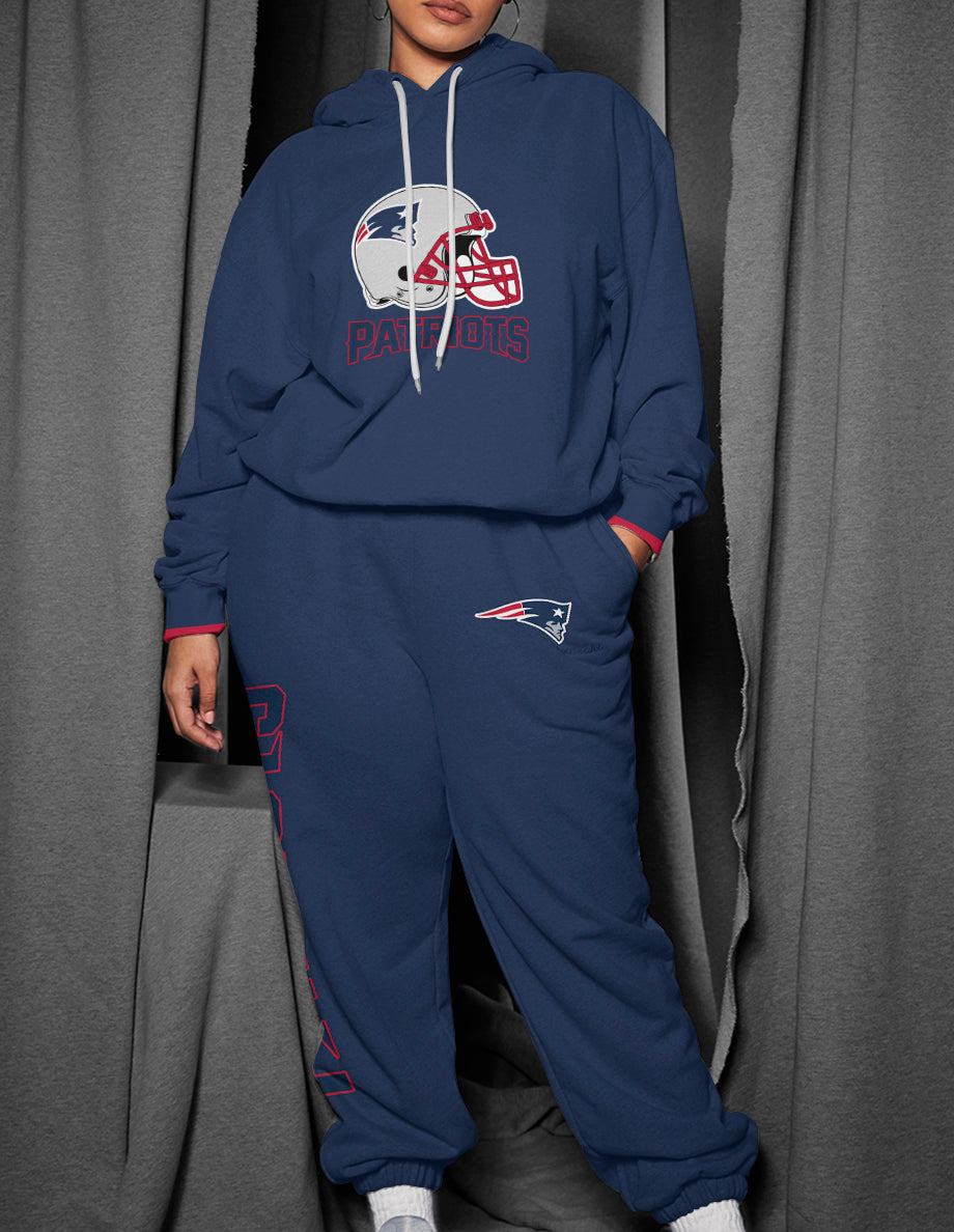 New England Patriots 3D Printed Pullover Hoodie And Sweatpant 2pcs Tracksuits
