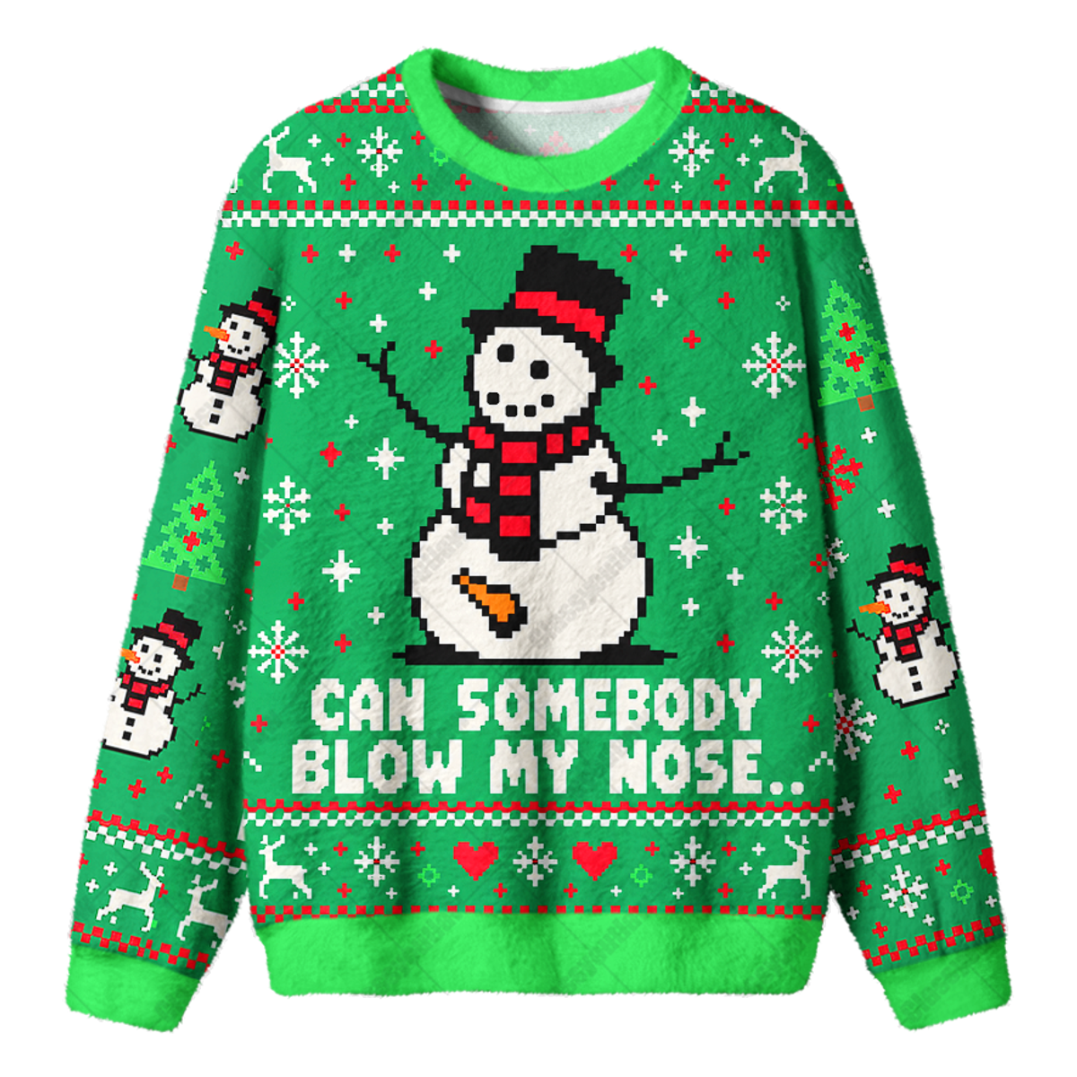 SNOWMAN MEME UGLY CHRISTMAS SWEATSHIRT — image 1