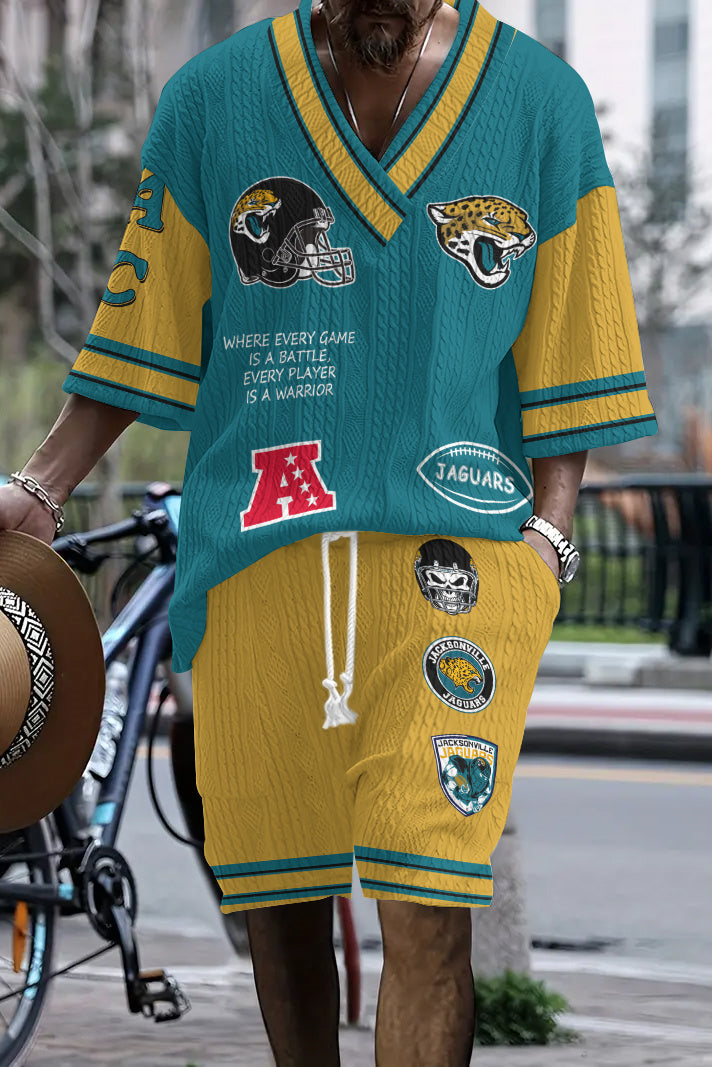 Jacksonville Jaguars 
Limited Edition Top And Shorts Two-Piece Suits