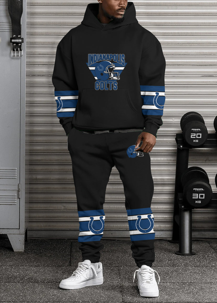 Indianapolis Colts 3D Printed Pullover Hoodie And Sweatpant 2pcs Tracksuits