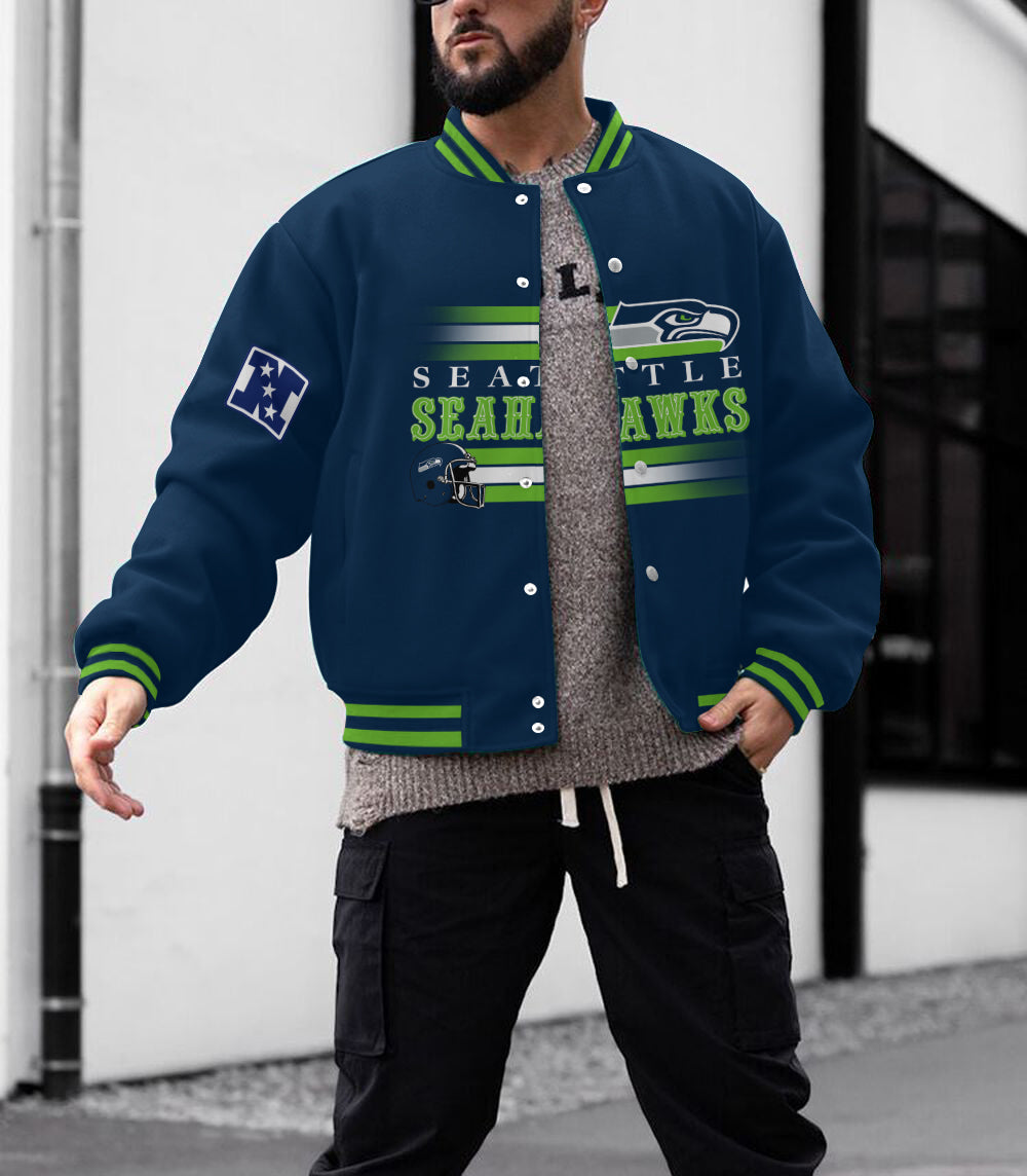 Seattle Seahawks Men's Limited Edition Full-Snap Casual Jacket