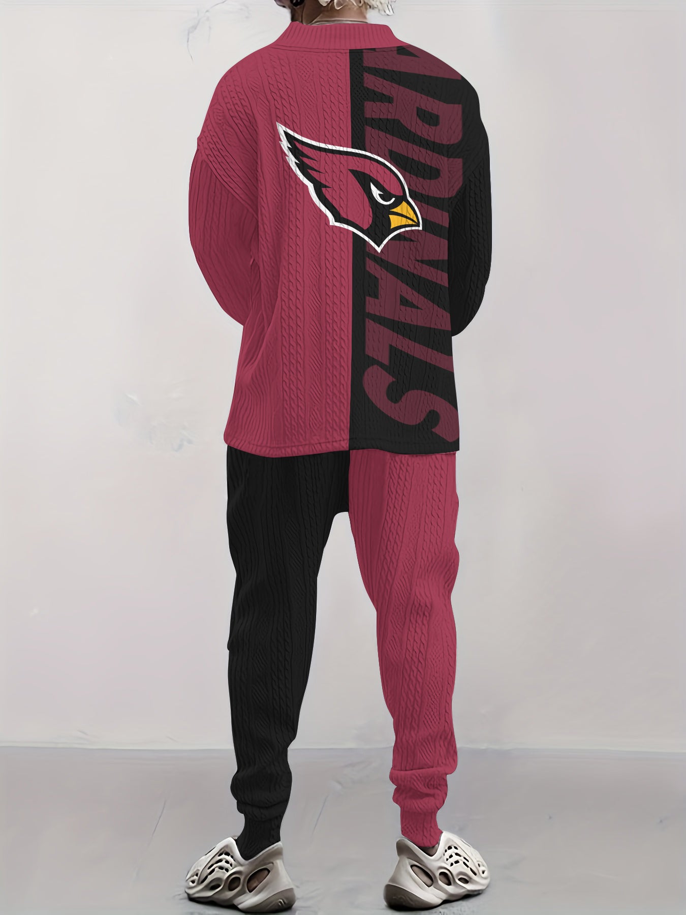 Arizona Cardinals  Classic All-Season Long Sleeve V-Neck Pullover Sweater