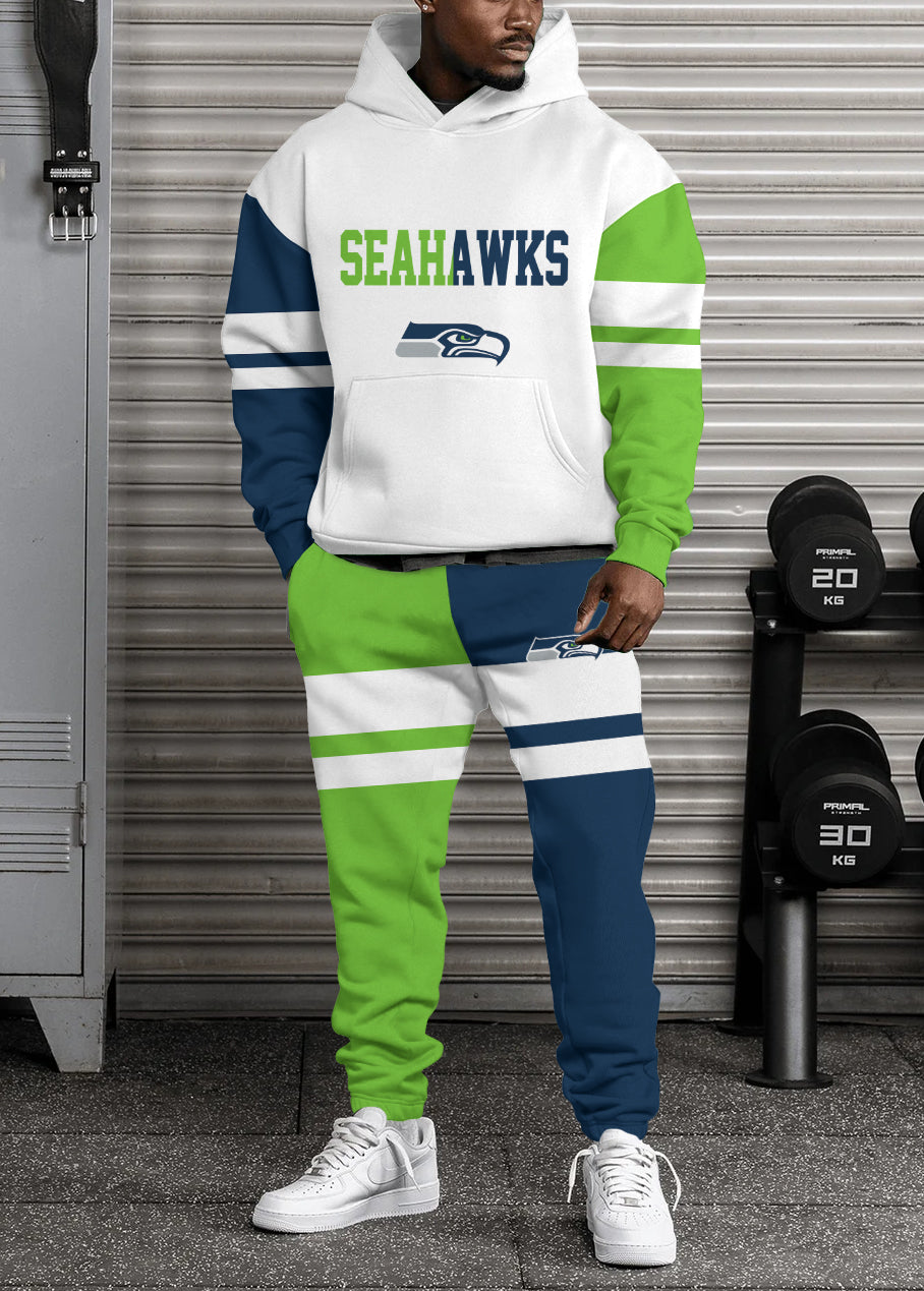 Seattle Seahawks 3D Printed Pullover Hoodie And Sweatpant 2pcs Tracksuits