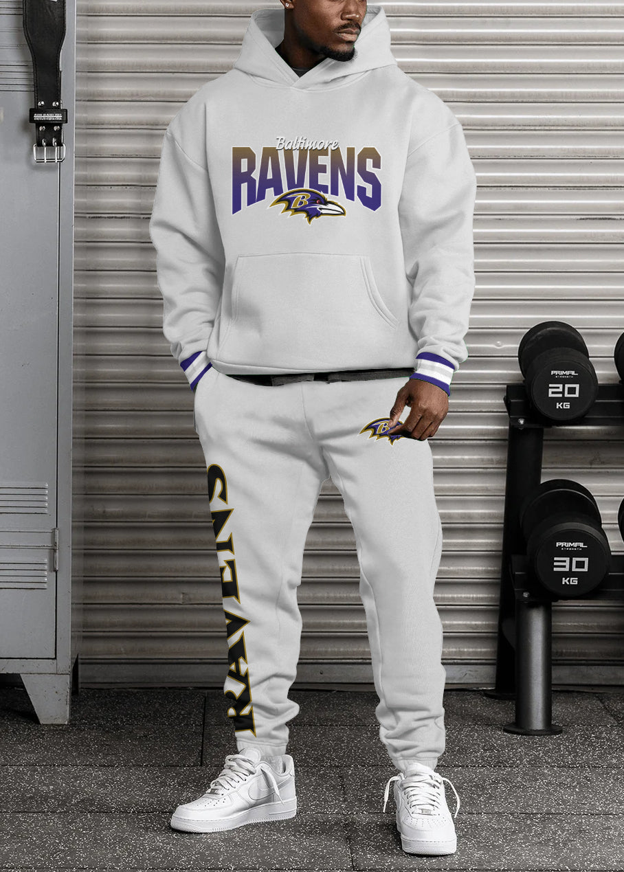 Baltimore Ravens 3D Printed Pullover Hoodie And Sweatpant 2pcs Tracksuits