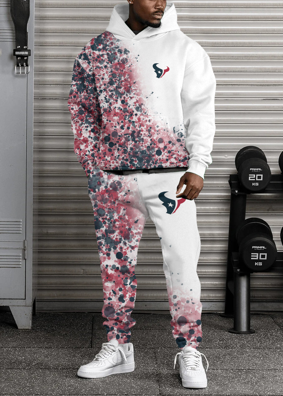 Houston Texans 3D Printed Pullover Hoodie And Sweatpant 2pcs Tracksuits