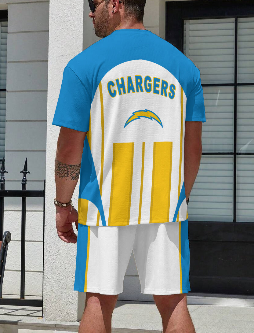 Los Angeles Chargers  Limited Edition Top And Shorts Two-Piece Suits