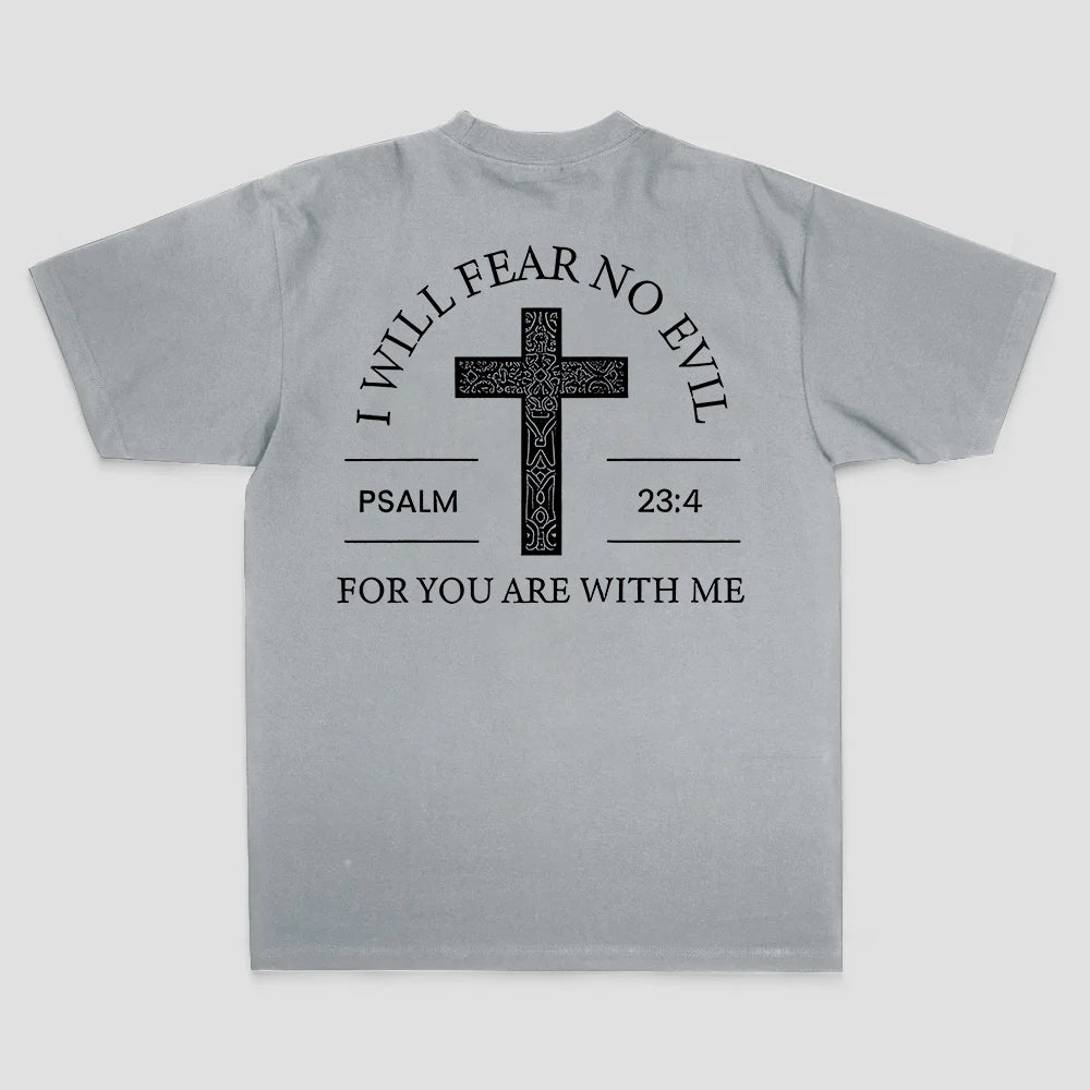 I Will Fear No Evil Printed Men's T-shirt