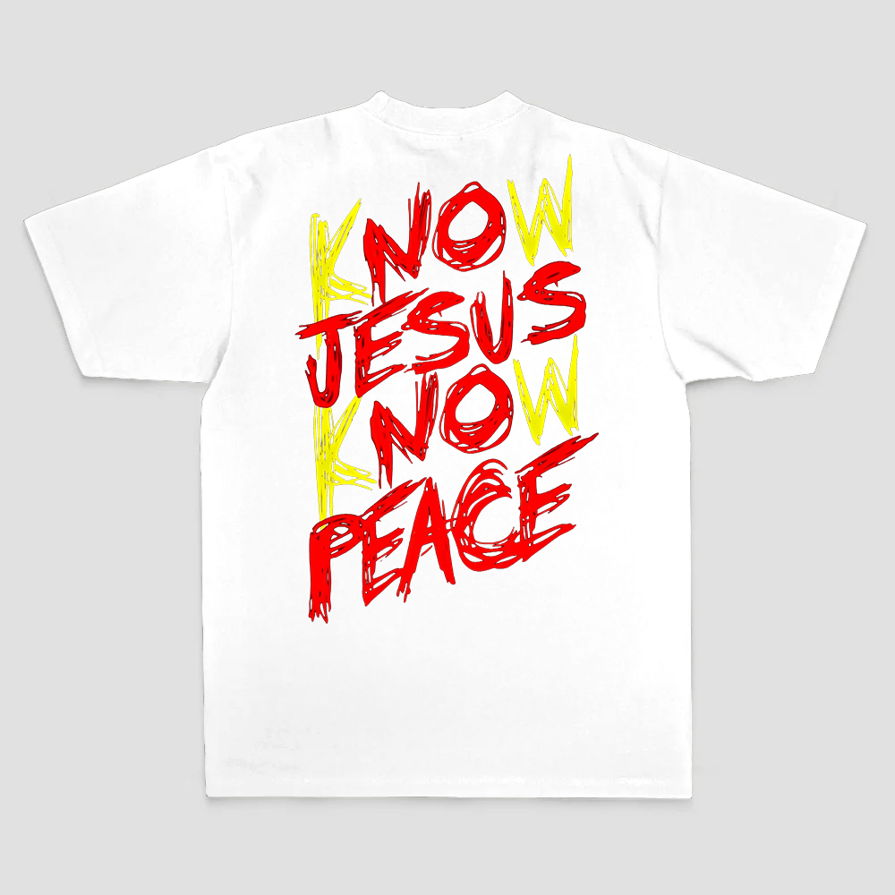 Know Jesus Know Peace Printed Men's T-shirt
