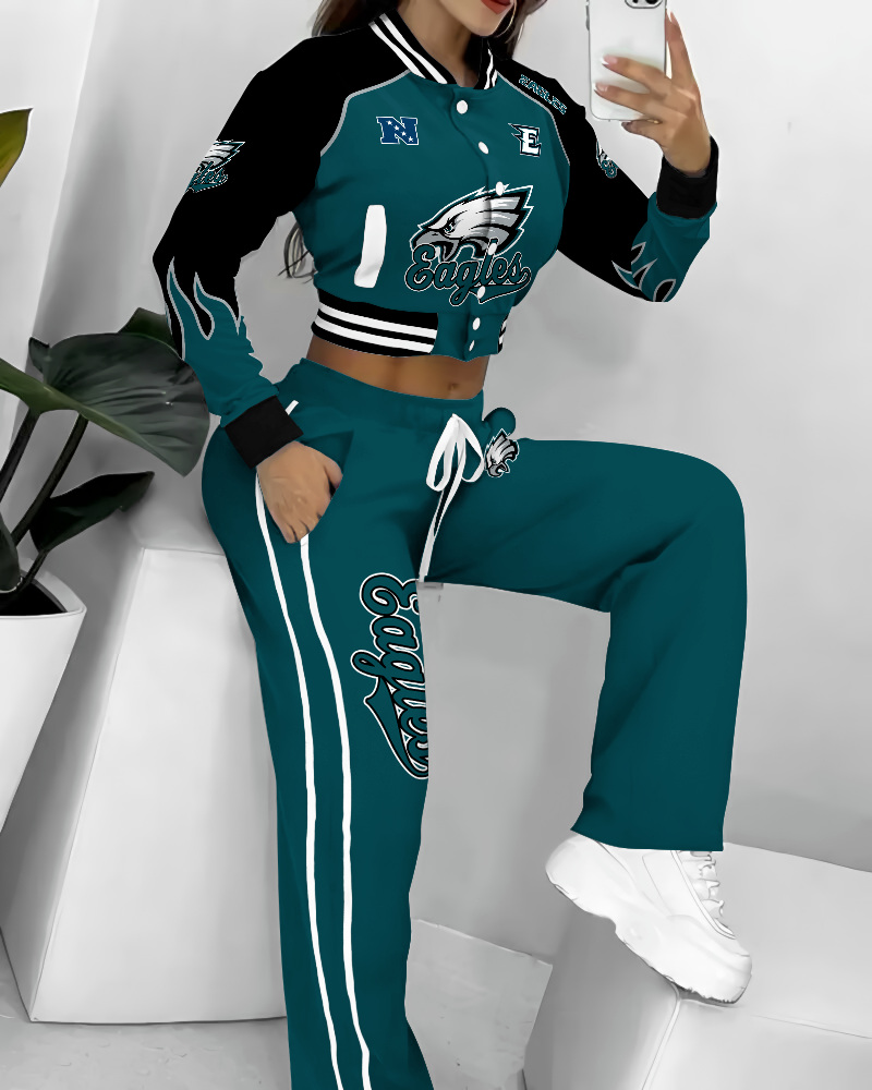 Philadelphia Eagles  3D Printed Varsity Jacket Set