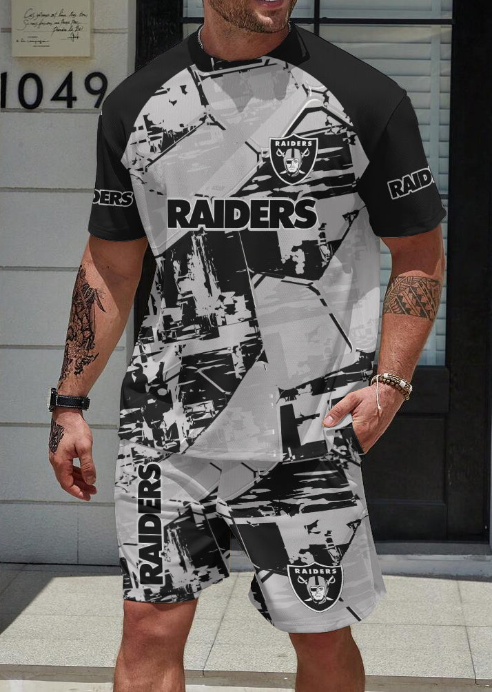 Las Vegas Raiders Limited Edition Top And Shorts Two-Piece Suits
