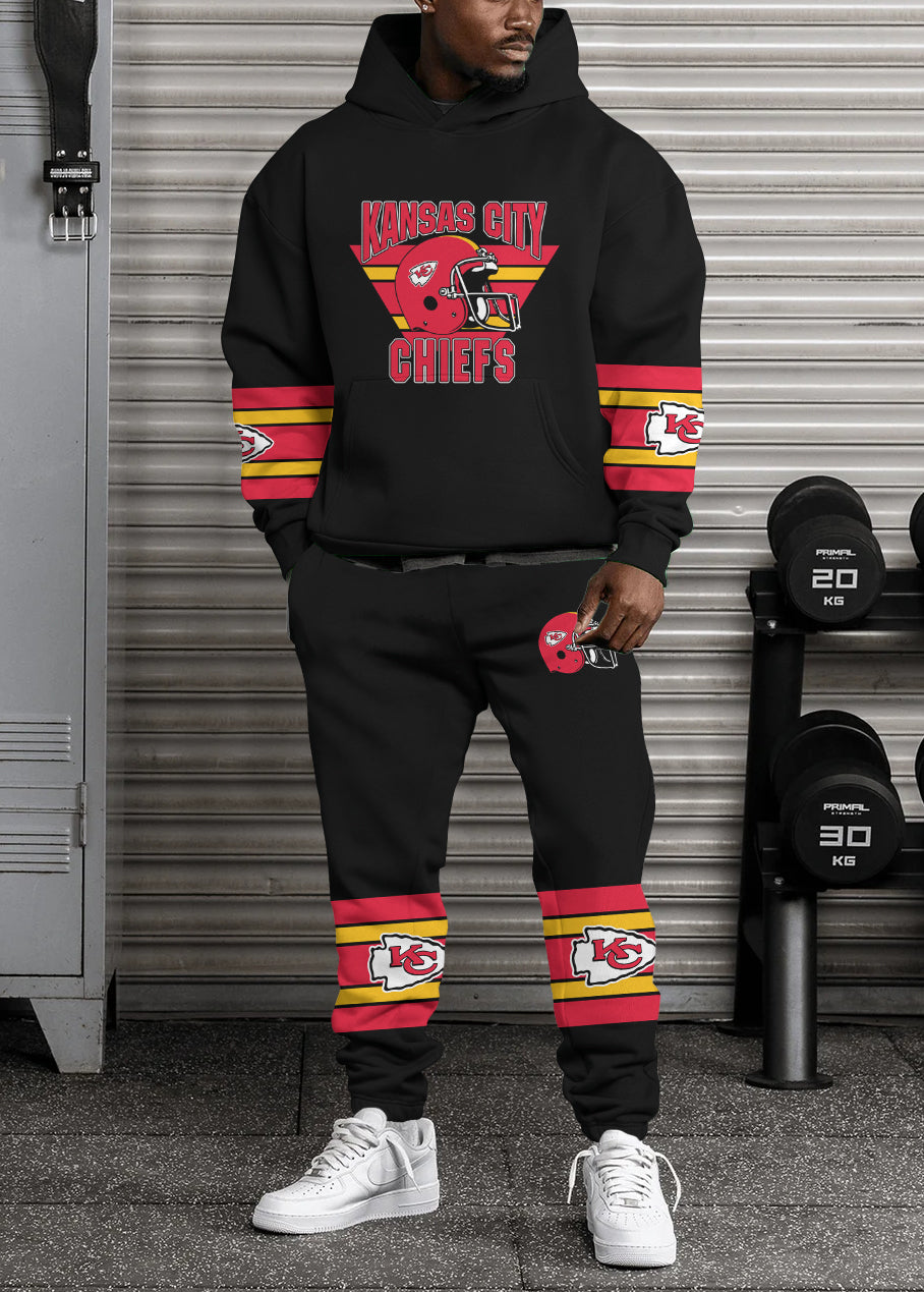 Kansas City Chiefs 3D Printed Pullover Hoodie And Sweatpant 2pcs Tracksuits