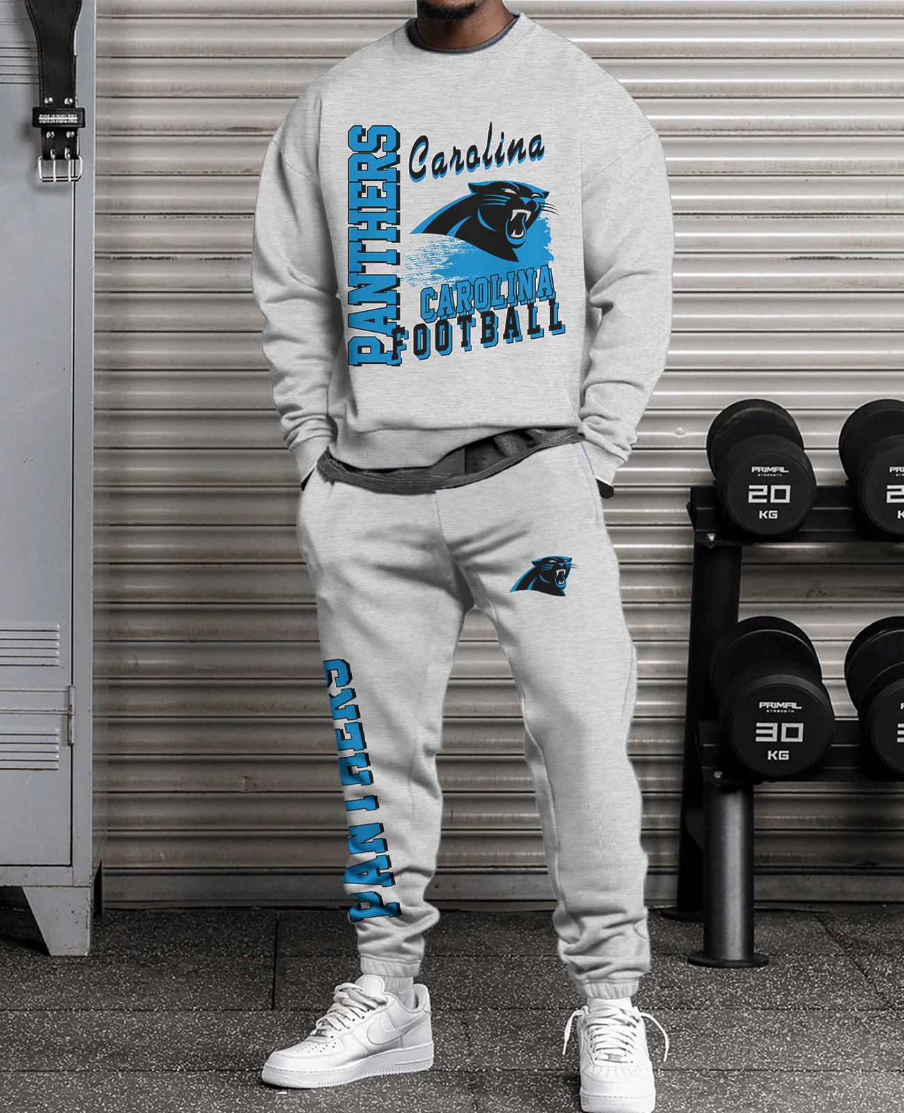 Carolina Panthers   3D sweatsuit and sweatpants 2 piece outfits