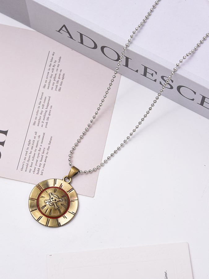 Men's Vintage Hip Hop Compass Viking Stainless Steel Necklace