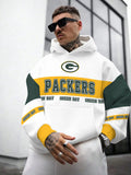Green Bay Packers Printed Hooded Pocket Pullover Hoodie