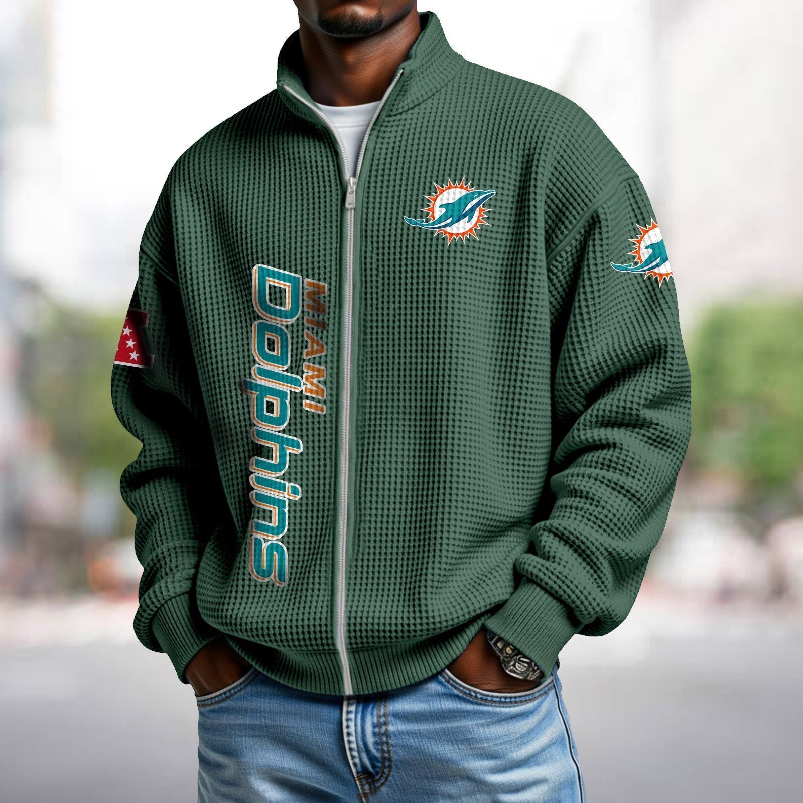 Waffle Hoodie – Dolphins