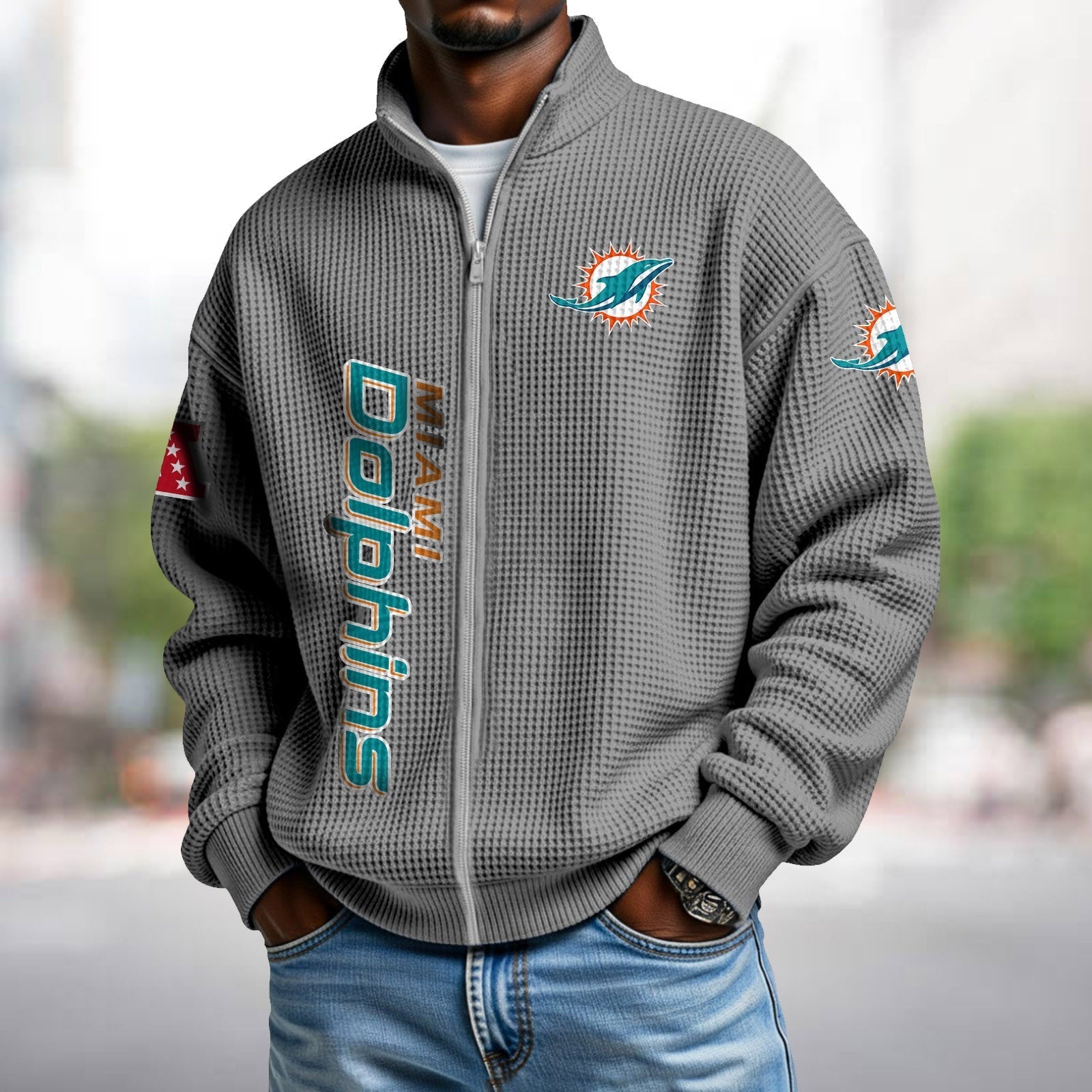 Waffle Hoodie – Dolphins