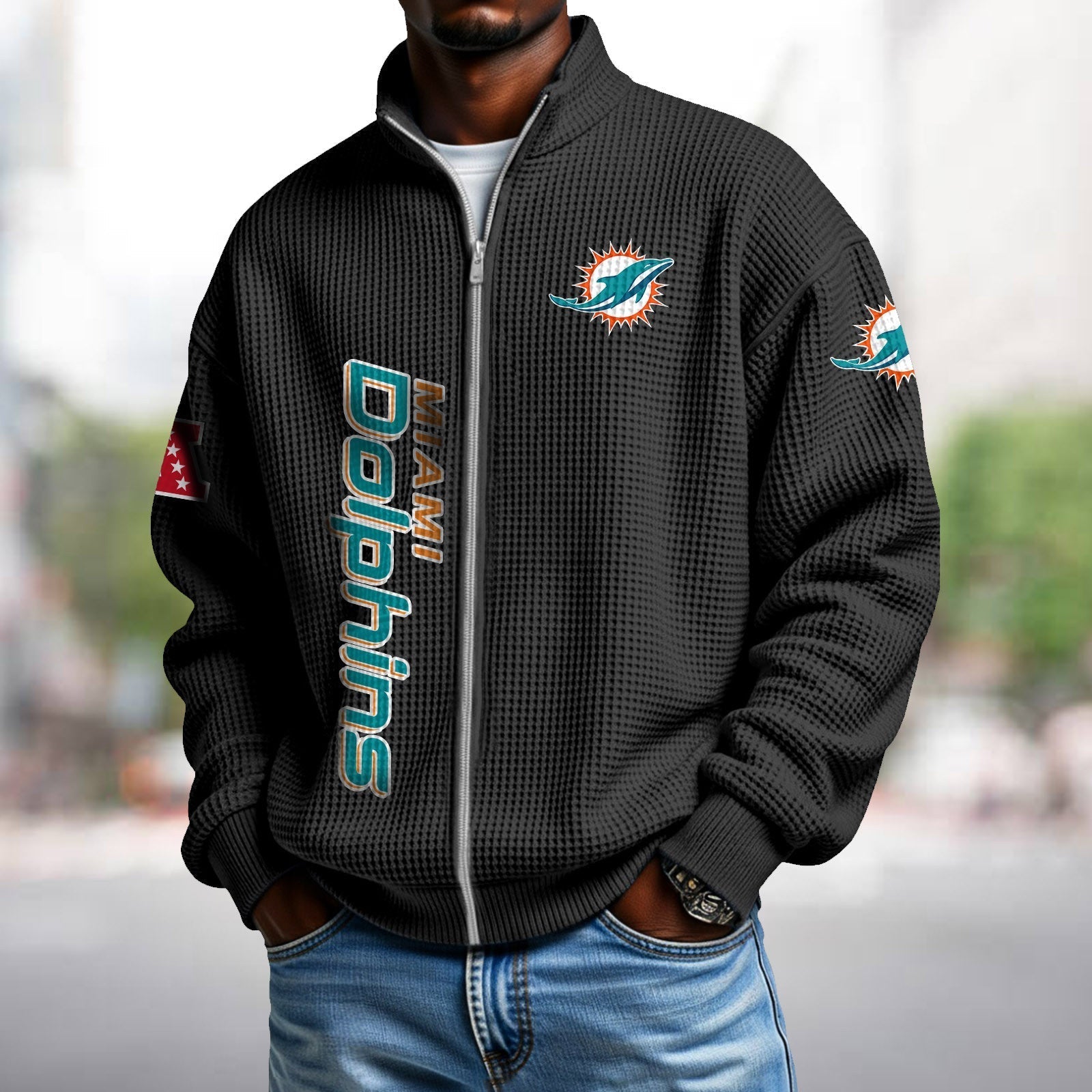 Waffle Hoodie – Dolphins