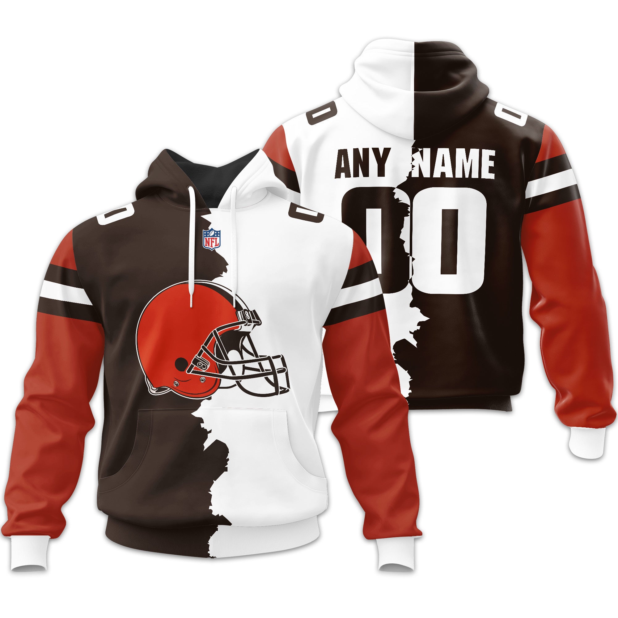 Cleveland Browns | Home Mix Away Hoodie