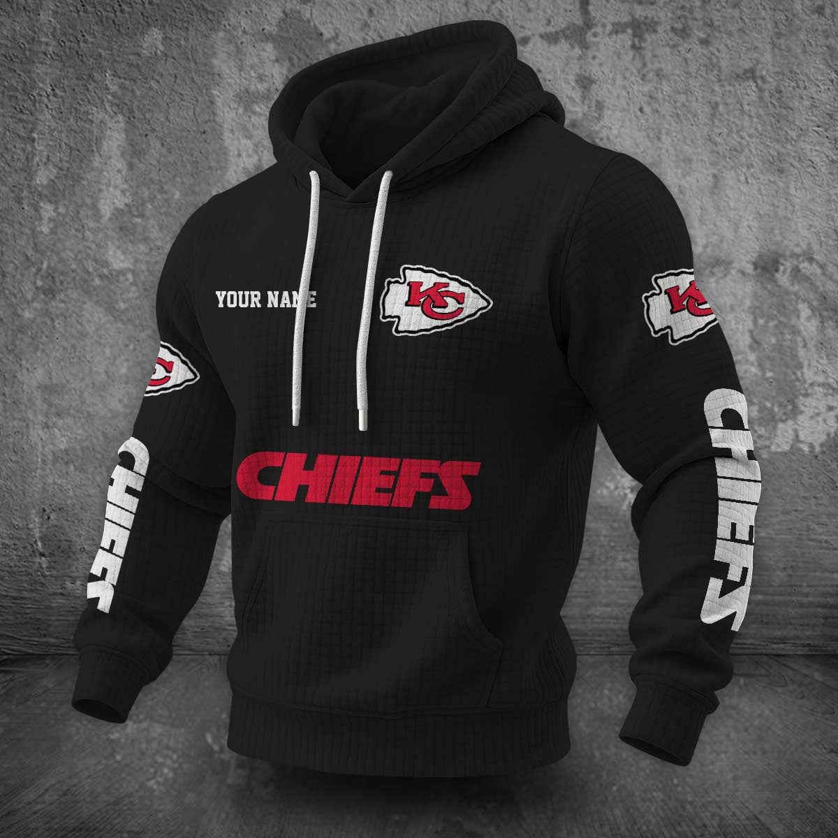 Kansas City Chiefs Waffle Hoodie PLDT2077_316