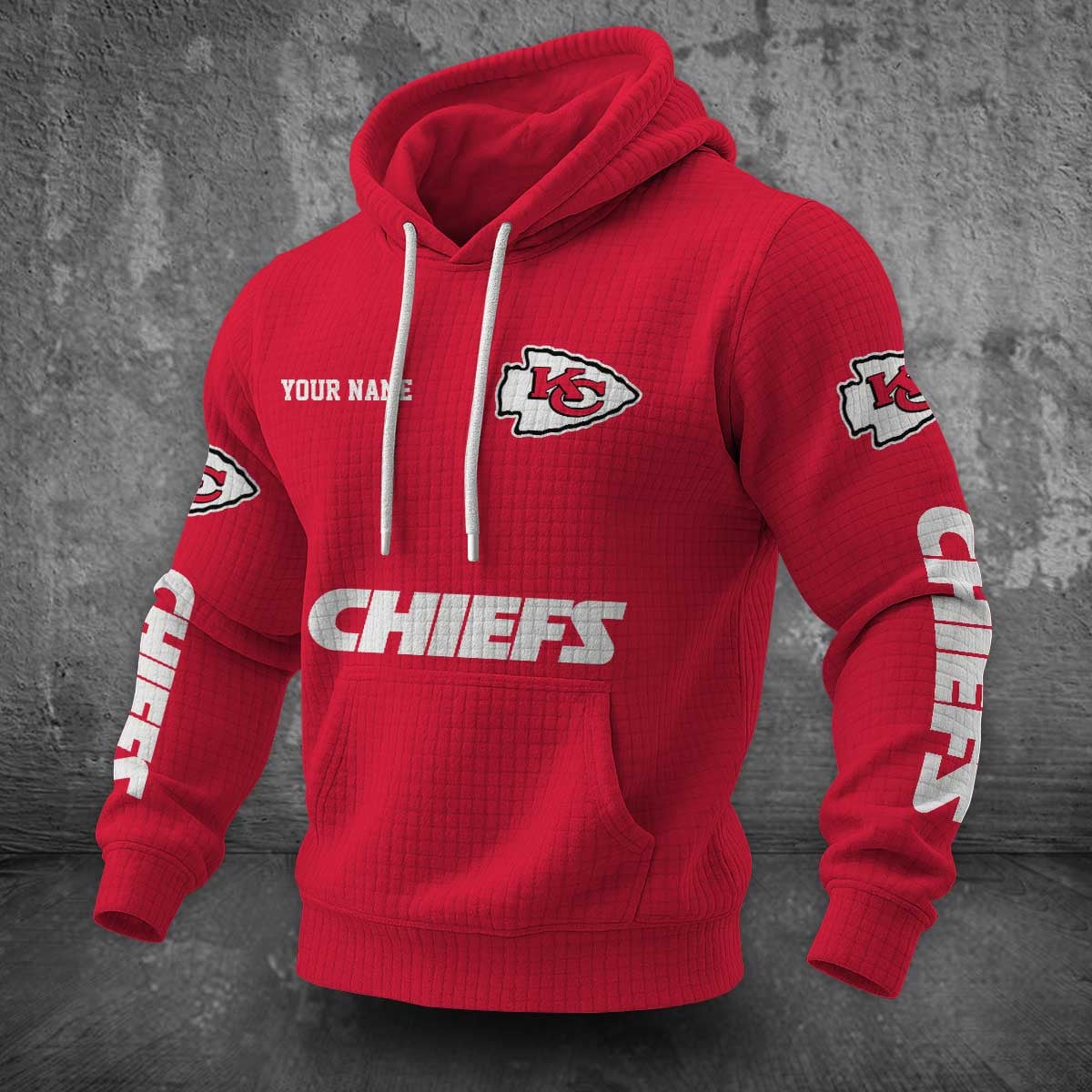 Kansas City Chiefs Waffle Hoodie PLDT2077_316