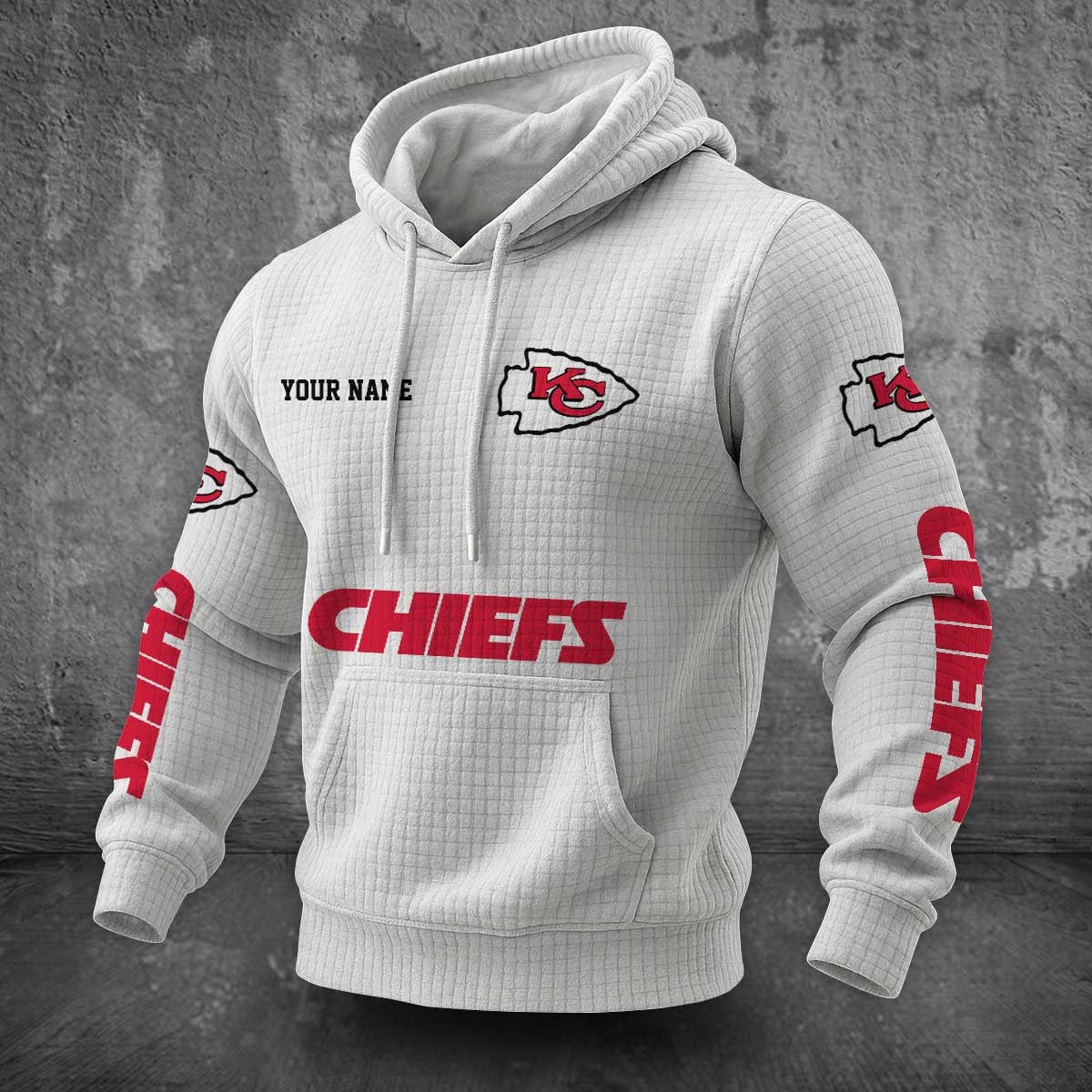 Kansas City Chiefs Waffle Hoodie PLDT2077_316