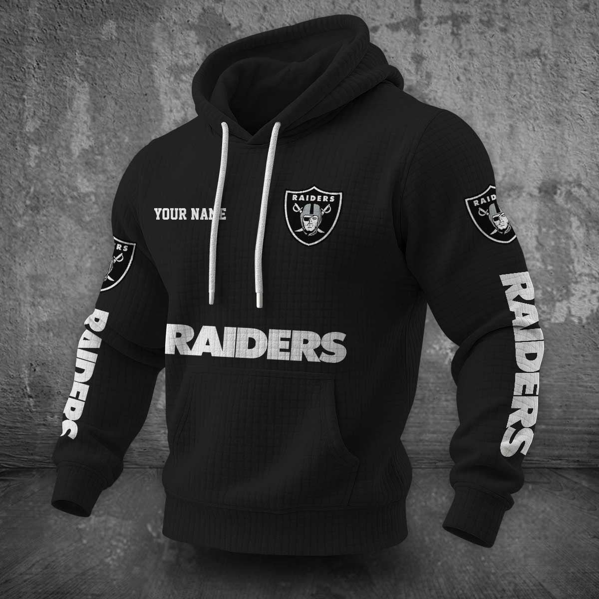 Las Vegas Raiders Waffle Hoodie PLDT2077_317