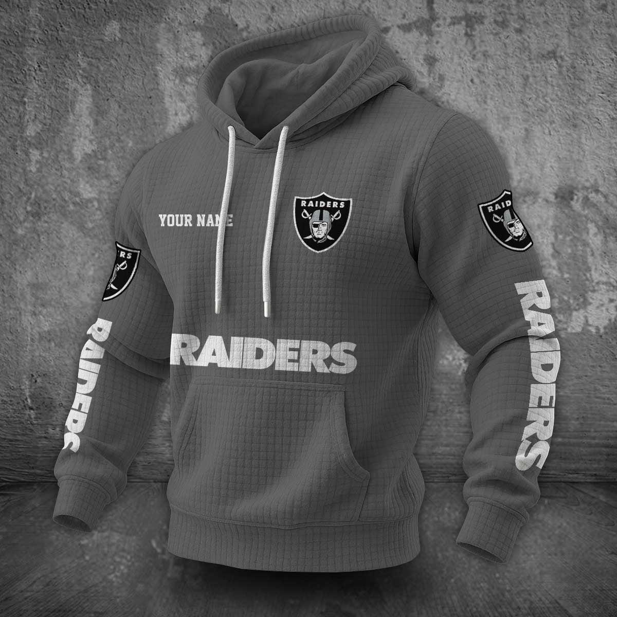 Las Vegas Raiders Waffle Hoodie PLDT2077_317