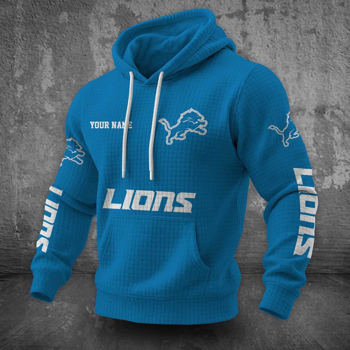 Detroit Lions Waffle Hoodie PLDT2077_311