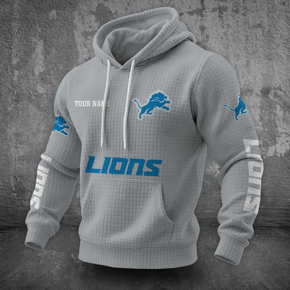 Detroit Lions Waffle Hoodie PLDT2077_311