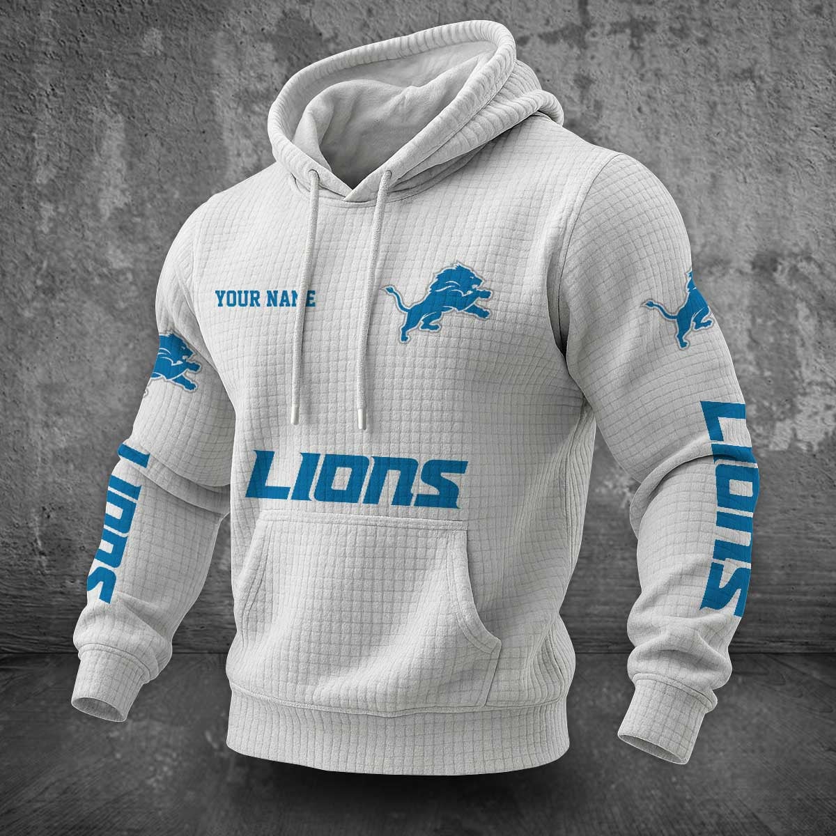 Detroit Lions Waffle Hoodie PLDT2077_311