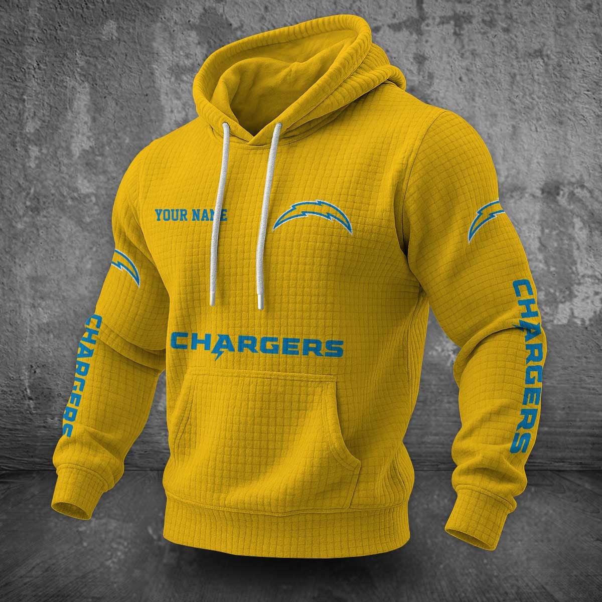 Los Angeles Chargers Waffle Hoodie PLDT2077_318