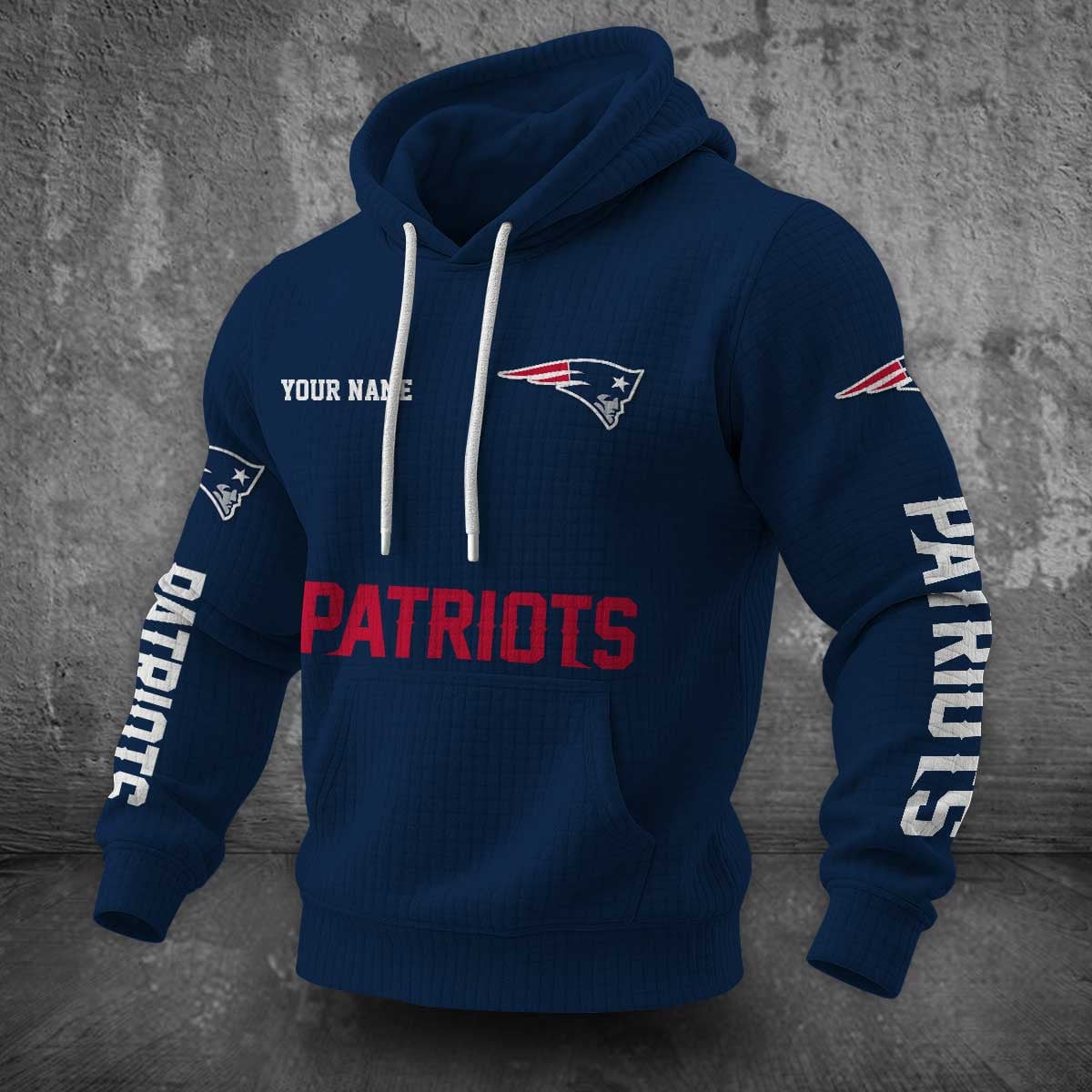 New England Patriots Waffle Hoodie PLDT2077_322