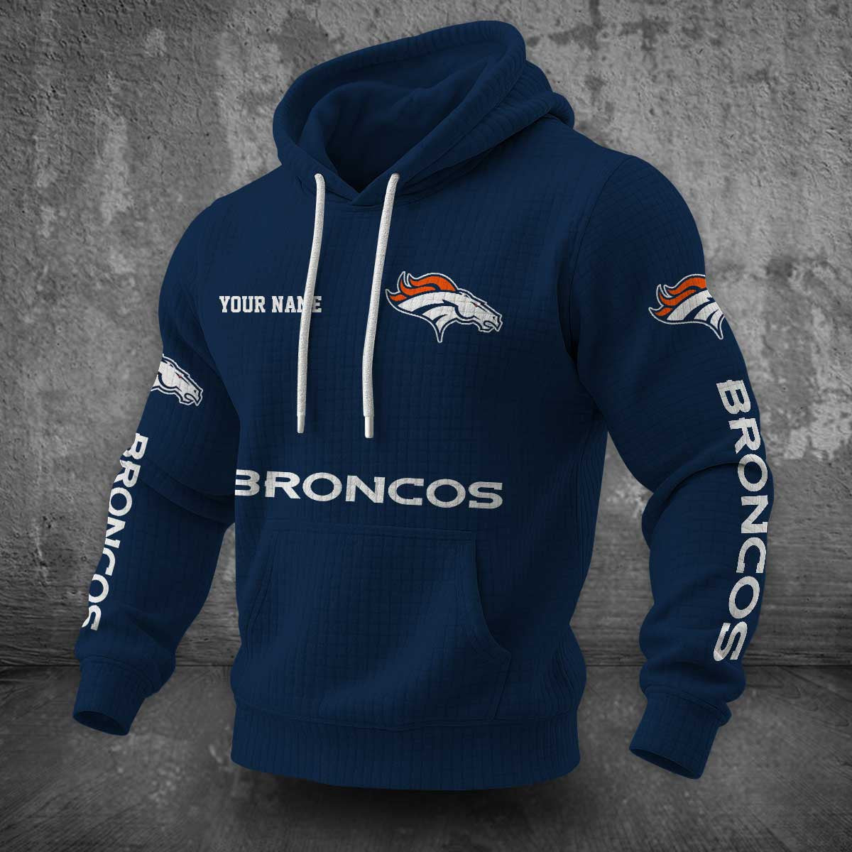 Denver Broncos Waffle Hoodie PLDT2077_310