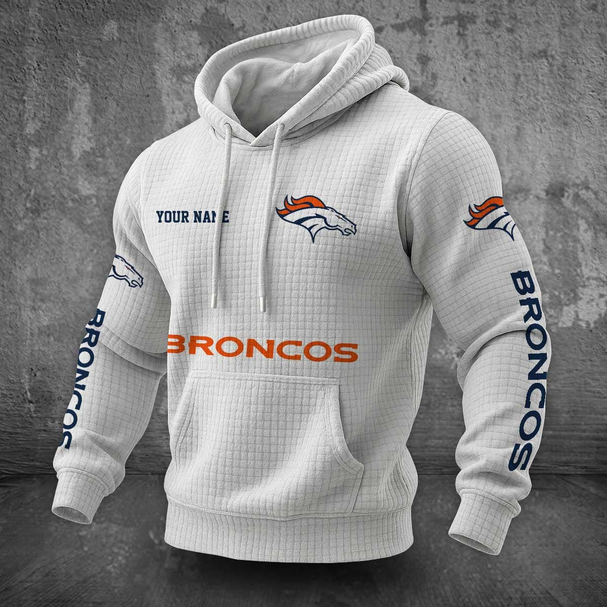 Denver Broncos Waffle Hoodie PLDT2077_310